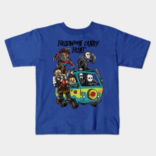 hallowen candy hunt Kids T-Shirt